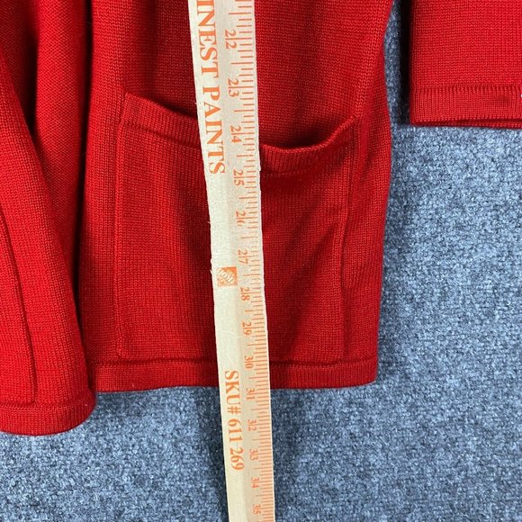 Adele Joyce Cardigan Women's Small Acrylic Wool Blend Adults Red S - Picture 5 of 8